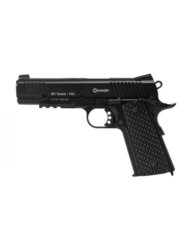 Wiatrówka pistolet ranger 1911 tactical kwc kal. 4,5 bbs blow back 17 strz. full metal co2 (aakcmb770azb)