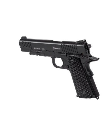 Wiatrówka pistolet ranger 1911 tactical kwc kal. 4,5 bbs blow back 17 strz. full metal co2 (aakcmb770azb)