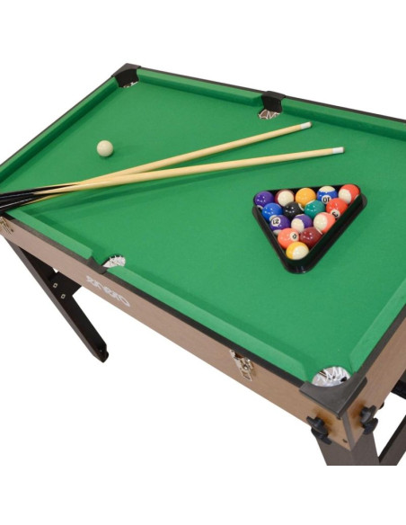 Stół do gry 3w1 wooden piłkarzyki bilard cymbergaj 121x61x81cm