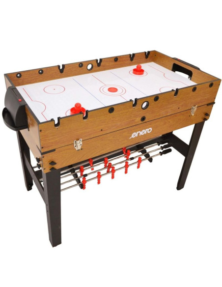 Stół do gry 3w1 wooden piłkarzyki bilard cymbergaj 121x61x81cm