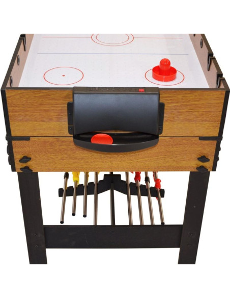 Stół do gry 3w1 wooden piłkarzyki bilard cymbergaj 121x61x81cm