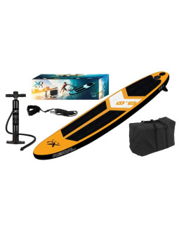 Zestaw - deska sup 90kg dmuchana surf 245x57x10cm orange