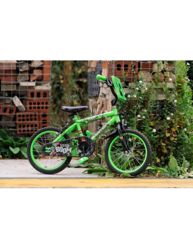 Huffy rower minecraft 16" zielony 21404w