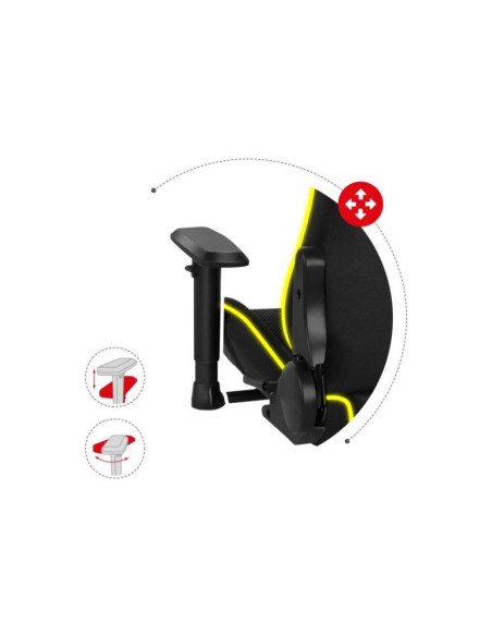Fotel gamingowy huzaro force 6.3 rgb mesh