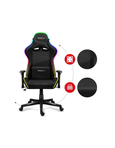Fotel gamingowy huzaro force 6.3 rgb mesh
