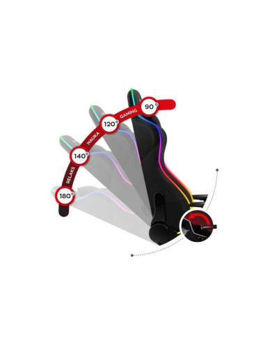 Fotel gamingowy huzaro force 6.3 rgb mesh