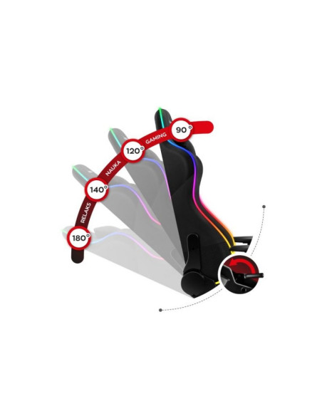 Fotel gamingowy huzaro force 6.3 rgb mesh