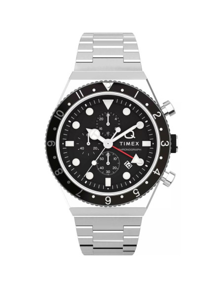 Zegarek męski timex q timex 3-time zone chronograph tw2v69800 + box