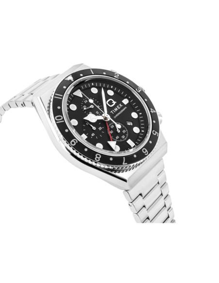Zegarek męski timex q timex 3-time zone chronograph tw2v69800 + box
