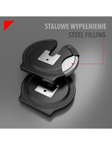 Zestaw regulowanych sztangielek hms sgr40 pro set 2w1 43,5 kg