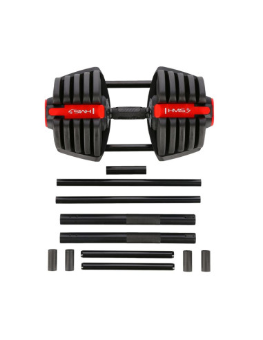 Zestaw regulowanych sztangielek hms sgr40 pro set 2w1 43,5 kg