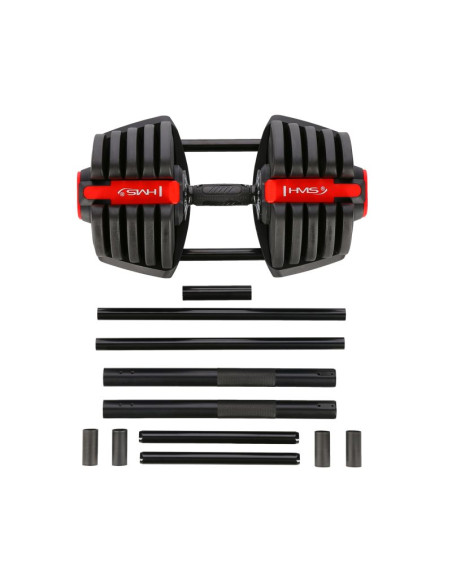 Zestaw regulowanych sztangielek hms sgr40 pro set 2w1 43,5 kg