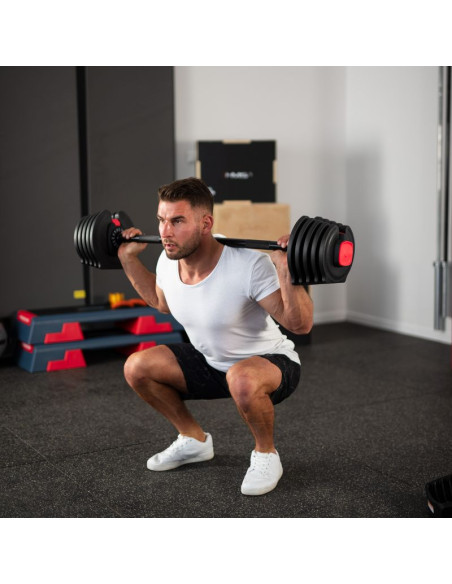 Zestaw regulowanych sztangielek hms sgr40 pro set 2w1 43,5 kg