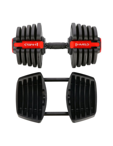 Zestaw regulowanych sztangielek hms sgr40 pro set 2w1 43,5 kg