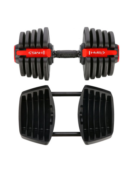 Zestaw regulowanych sztangielek hms sgr40 pro set 2w1 43,5 kg
