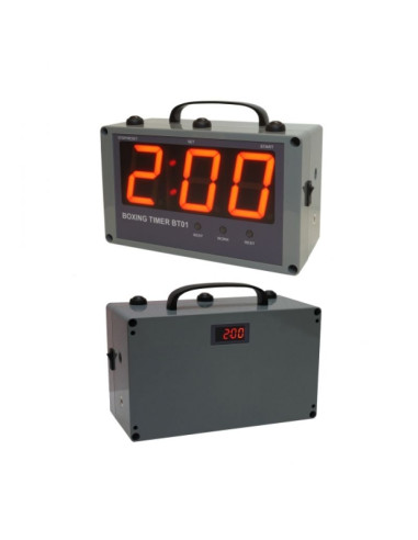 Zegar interwałowy z podwójnym wyświetlaczem - bt01-w