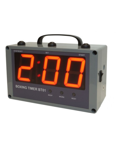 Zegar interwałowy z podwójnym wyświetlaczem - bt01-w