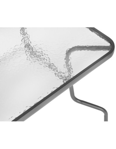 Zestaw mebli ogrodowych stół 4 krzesła i parasol szary