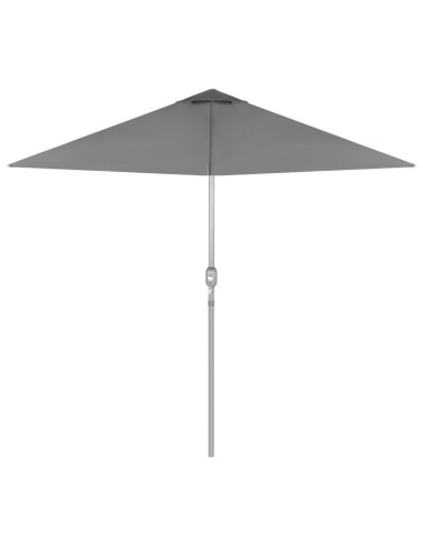 Zestaw mebli ogrodowych stół 4 krzesła i parasol szary