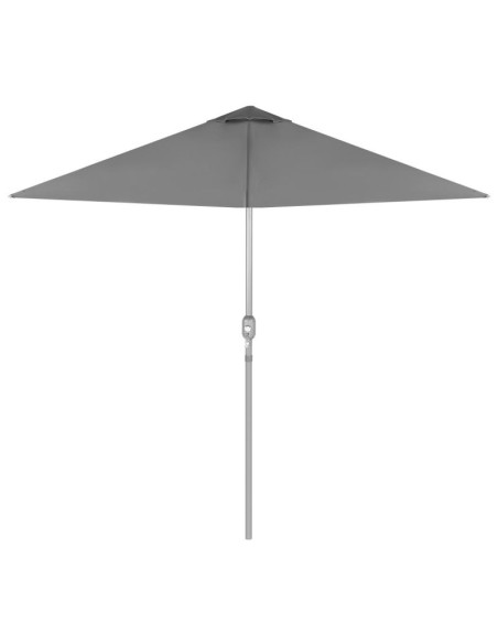 Zestaw mebli ogrodowych stół 4 krzesła i parasol szary