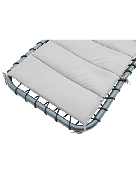 Huśtawka fotel bujany z parasolem lizbona szara