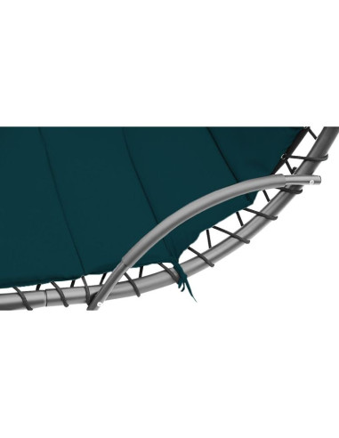 Huśtawka fotel bujany z parasolem lizbona turkusowa