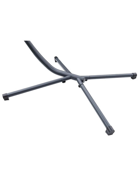 Huśtawka fotel bujany z parasolem lizbona ciemno szara