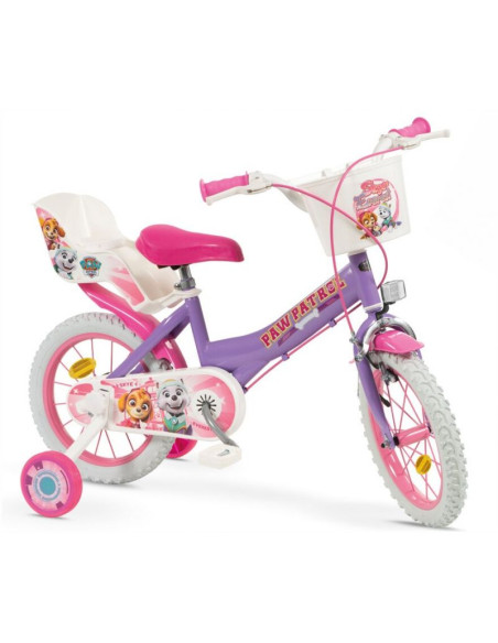 Rower dziecięcy 14" psi patrol fiolet 1480 girl toimsa