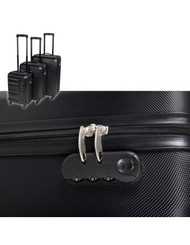 Zestaw 3 walizek 18/22/26 cale czarne slazenger