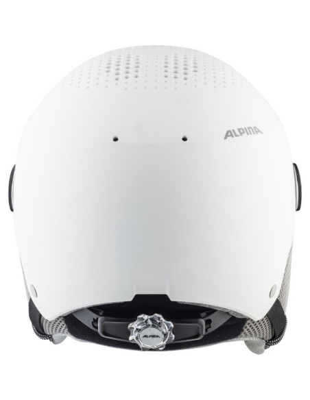 Kask narciarski alpina arber visor q-lite white 54-58