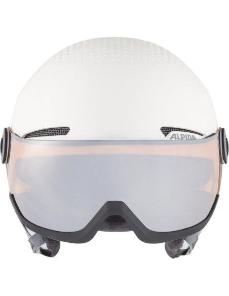 Kask narciarski alpina arber visor q-lite white 54-58