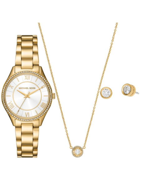 Zegarek damski michael kors lauryn + biżuteria mk4849set + box