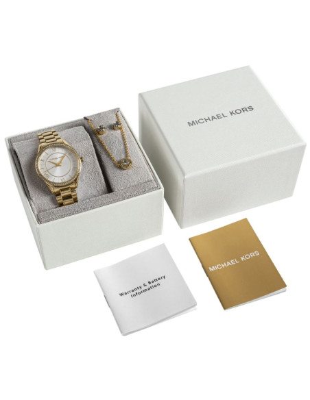 Zegarek damski michael kors lauryn + biżuteria mk4849set + box