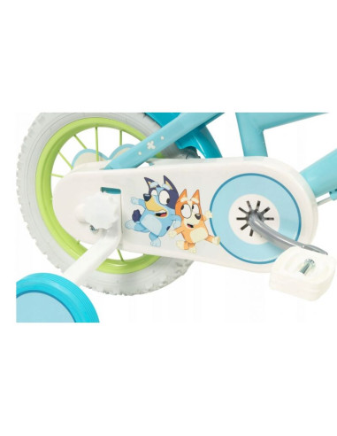 Rower dziecięcy toimsa bluey 12"  błękitno-limonkowy