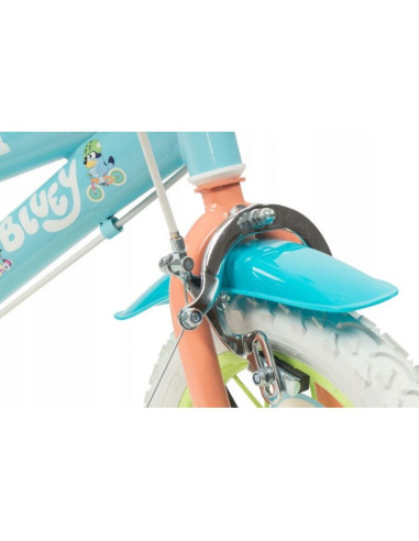 Rower dziecięcy toimsa bluey 12"  błękitno-limonkowy