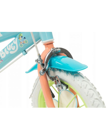 Rower dziecięcy toimsa bluey 12"  błękitno-limonkowy