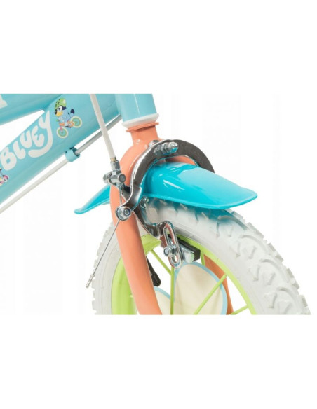Rower dziecięcy toimsa bluey 12"  błękitno-limonkowy
