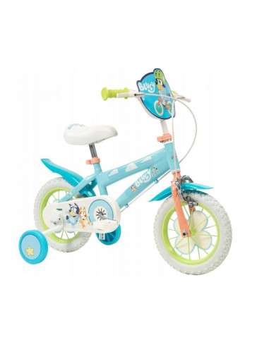 Rower dziecięcy toimsa bluey 12"  błękitno-limonkowy