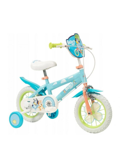 Rower dziecięcy toimsa bluey 12"  błękitno-limonkowy