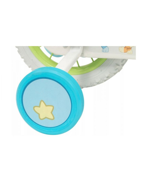 Rower dziecięcy toimsa bluey 12"  błękitno-limonkowy