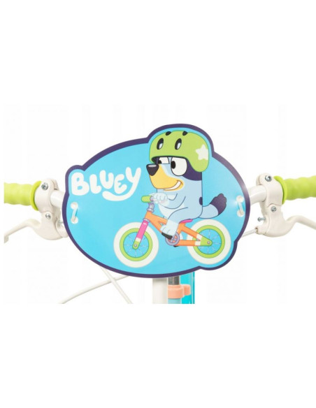 Rower dziecięcy toimsa bluey 12"  błękitno-limonkowy