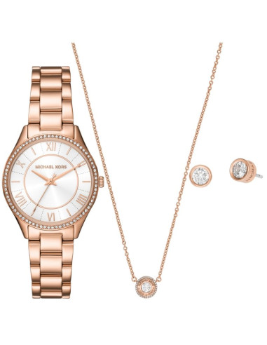 Zegarek damski michael kors lauryn + biżuteria mk4850set + box