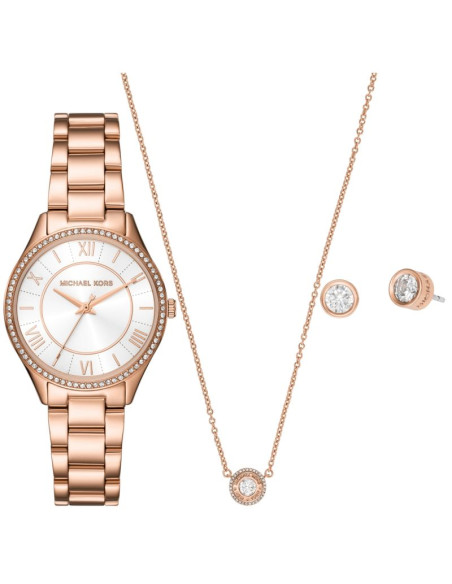Zegarek damski michael kors lauryn + biżuteria mk4850set + box
