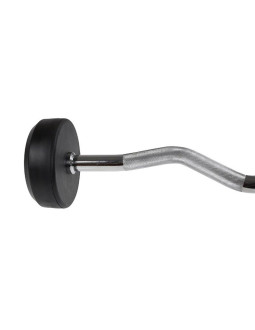 Sztanga/gryf stały gumowany łamany 35 kg hms gsl35 2