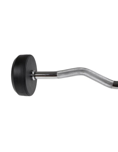 Sztanga/gryf stały gumowany łamany 35 kg hms gsl35