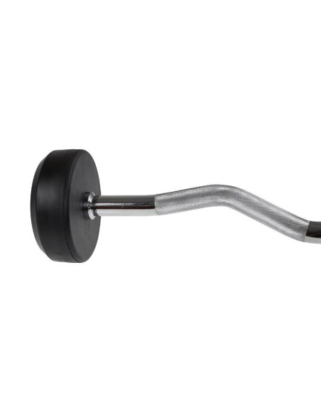 Sztanga/gryf stały gumowany łamany 35 kg hms gsl35