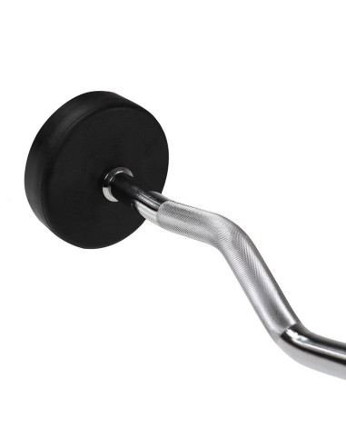 Sztanga/gryf stały gumowany łamany 35 kg hms gsl35