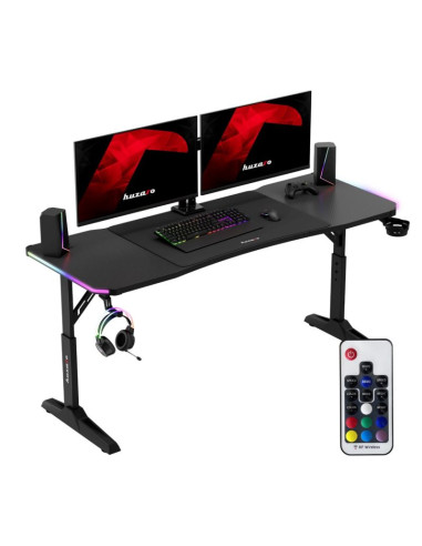 Biurko gamingowe huzaro hero 4.6 rgb black