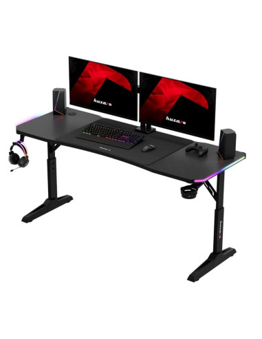 Biurko gamingowe huzaro hero 4.6 rgb black