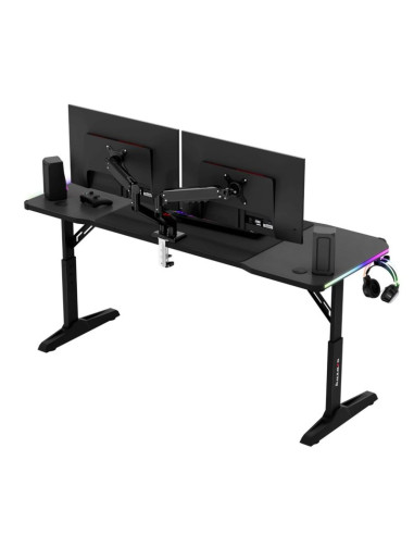 Biurko gamingowe huzaro hero 4.6 rgb black
